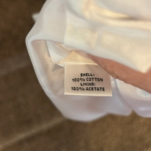 Talbots Women’s (M) Blue White Striped Vintage Sleeveless Midi Length Dress - Picture 8 of 8